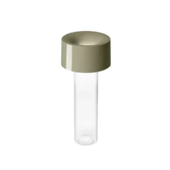 Foscarini LED-Akku-Tischleuchte Fleur, salbeigrün