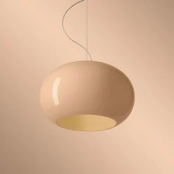 Foscarini LED-Hängeleuchte Buds 2, Ø 42 cm, beige, DALI