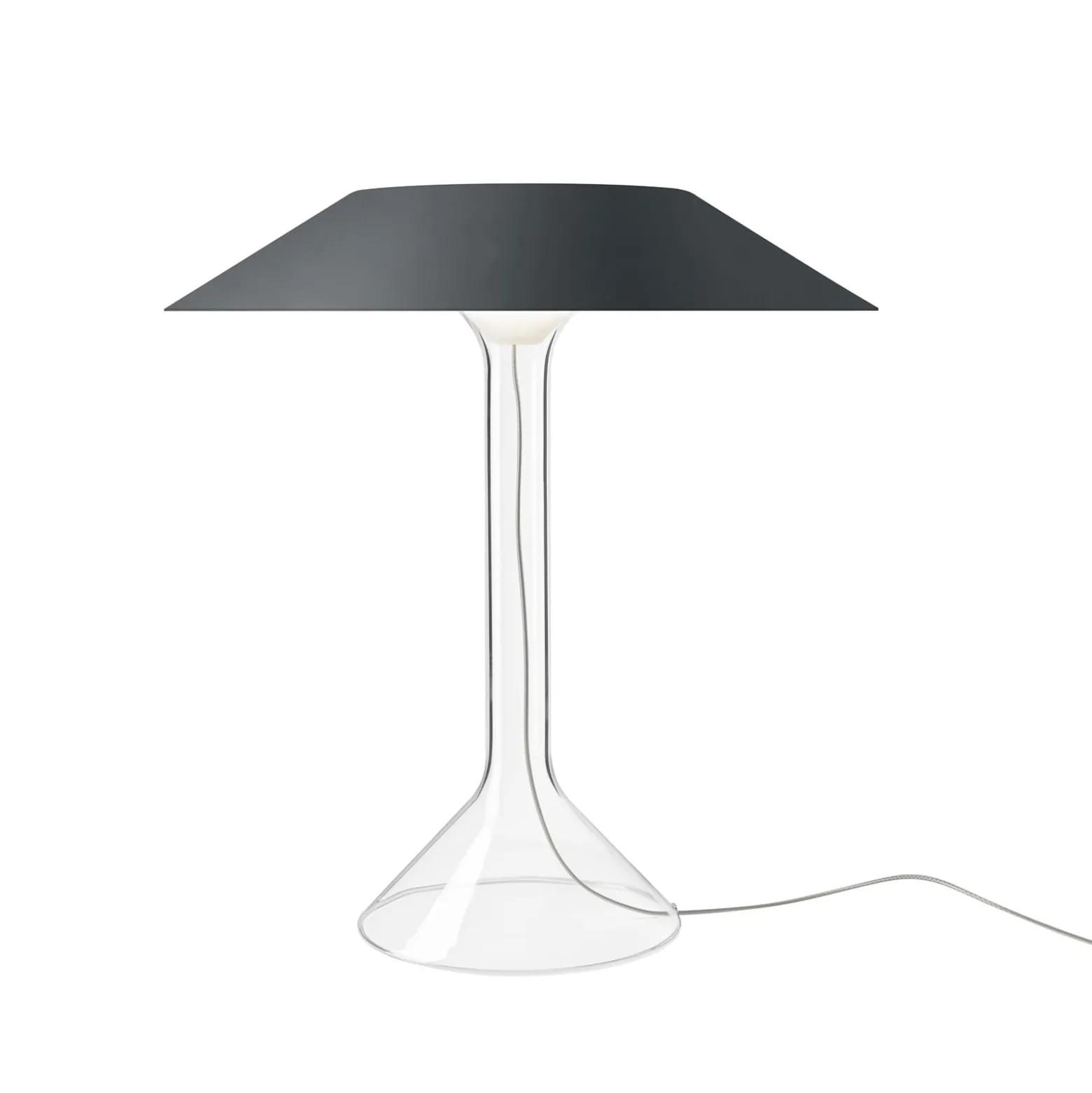 Foscarini LED-Tischleuchte Chapeaux M, grau