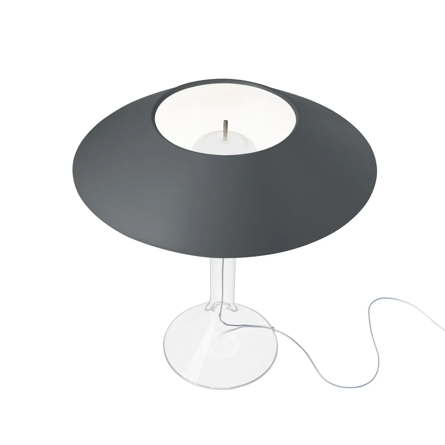 Foscarini LED-Tischleuchte Chapeaux M, grau