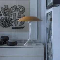 Foscarini LED-Tischleuchte Chapeaux M, ockergelb