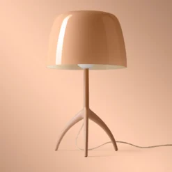 Foscarini LED-Tischleuchte Lumiere Nuances, 35cm, rosa, dim.