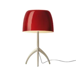 Foscarini Lumiere grande creme/rot dimmbar