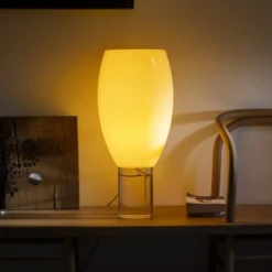 Foscarini Tischleuchte Buds 1, cipria, Glas, Kunststoff