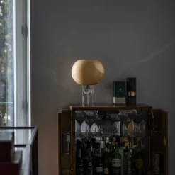 Foscarini Tischleuchte Buds 3, cipria, Glas, Kunststoff, E27