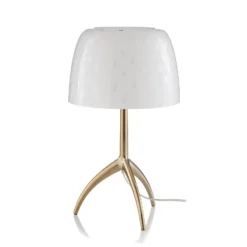 Foscarini Tischleuchte Lumiere 30, 45 cm, Blasenglas, dim.