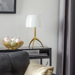 Foscarini Tischleuchte Lumiere 30, 45cm, Blasenglas, ein/aus