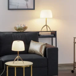 Foscarini Tischleuchte Lumiere 30, 45cm, Blasenglas, ein/aus