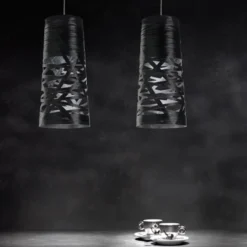 Foscarini Tress mini Hängeleuchte, schwarz