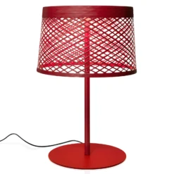 Foscarini Twiggy Grid XL LED-Tischlampe, karminrot