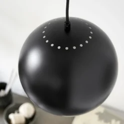 FRANDSEN Ball Hängelampe, Ø 25 cm, schwarz matt