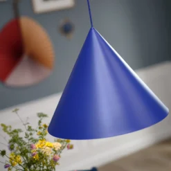 FRANDSEN Benjamin Pendelleuchte Ø 46 blau matt