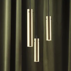 FRANDSEN Hängeleuchte FM2014, Messing, poliert, Höhe 24 cm