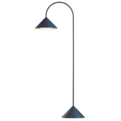 FRANDSEN LED-Akku-Stehlampe Grasp, petrol, 72 cm, Metall