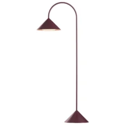 FRANDSEN LED-Akku-Stehlampe Grasp, rot, Höhe 72 cm, Metall