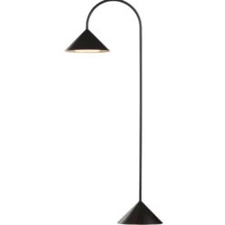 FRANDSEN LED-Akku-Stehlampe Grasp, schwarz, 72 cm, Metall