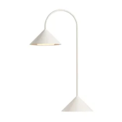 FRANDSEN LED-Akku-Tischlampe Grasp, weiß, Höhe 47 cm, Metall