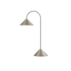 FRANDSEN LED-Akku-Tischleuchte Grasp, edelstahl, Höhe 47 cm