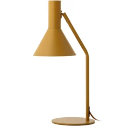 FRANDSEN Tischleuchte Lyss, hellbraun, Metall, 50 cm, E27