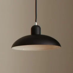 FRITZ HANSEN Pendellampe Kaiser Idell 6631-P, schwarz, matt