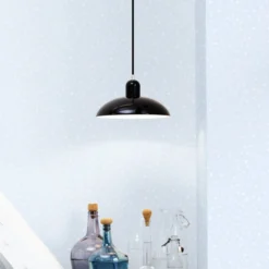 FRITZ HANSEN Pendellampe Kaiser Idell 6631-P, schwarz, matt