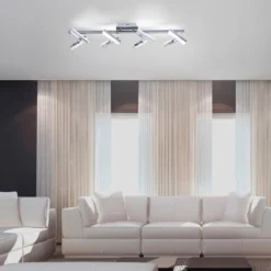 Funktionelle LED-Deckenleuchte Rico, 8fl.