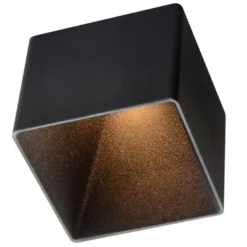 GF design Blocky Einbaulampe IP54 schwarz 2.700 K