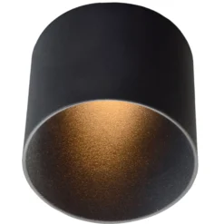 GF design Tubo Einbaulampe IP54 schwarz 3.000 K