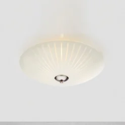 Glas-Deckenleuchte Cut, Ø 43 cm