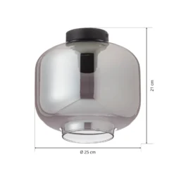 Glas-Deckenleuchte Vaso