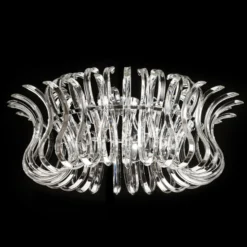 Glas-Deckenleuchte Wave mit 65 cm Durchmesser