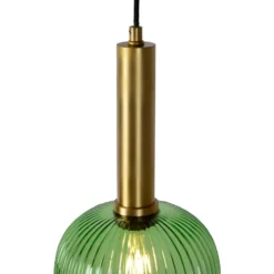 Glas-Hängeleuchte Maloto, Ø 20 cm, grün