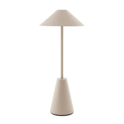 Globen Lighting Akku-Außentischleuchte Cannes, beige, IP54