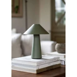 Globen Lighting Akku-Tischlampe Cannes, grün, 26 cm IP44