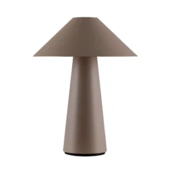 Globen Lighting Akku-Tischleuchte Cannes, braun, 26 cm, IP44