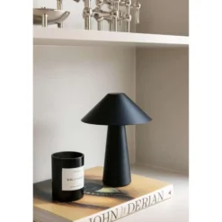 Globen Lighting Akku-Tischleuchte Cannes, schwarz 26 cm IP44