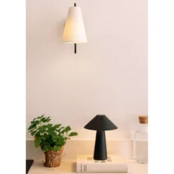Globen Lighting Akku-Tischleuchte Cannes, schwarz 26 cm IP44
