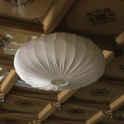 Globen Lighting Deckenlampe BLADVERK, weiß, Ø 70 cm, Textil