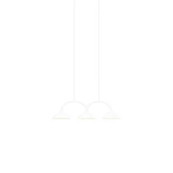 Globen Lighting Hängelampe CURVE 3, weiß, 3-flg., 95 cm