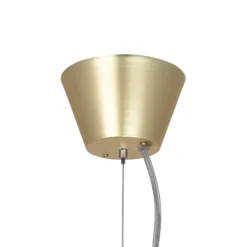 Globen Lighting Pendellampe Torrano, rot, Ø 30 cm, Marmor