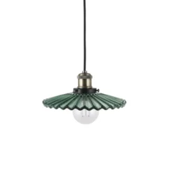 Globen Lighting Pendelleuchte COBBLER, grün, Ø 25 cm