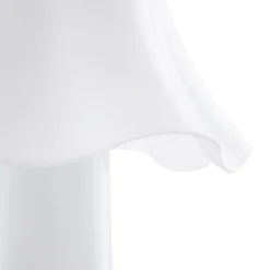 Globen Lighting Tischlampe Bello weiß Höhe 30 cm Glas/Metall