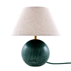 Globen Lighting Tischlampe Castello, grün/beige, Höhe 28 cm