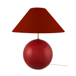 Globen Lighting Tischleuchte IRIS, dunkelrot, Höhe 39 cm