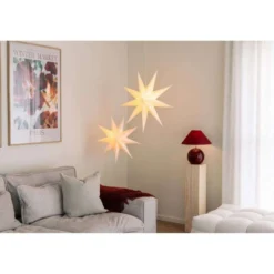 Globen Lighting Tischleuchte IRIS, dunkelrot, Höhe 39 cm