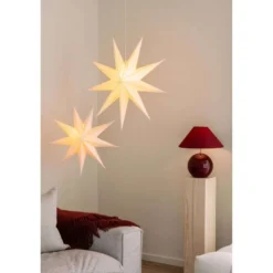 Globen Lighting Tischleuchte IRIS, dunkelrot, Höhe 39 cm