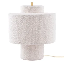 Globen Lighting Tischleuchte Noah, weiß, Höhe 31 cm, Textil
