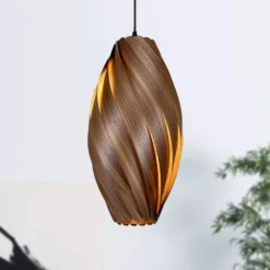 Gofurnit Ardere Pendellampe, Nussbaum, Höhe 50 cm