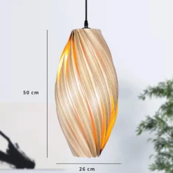 Gofurnit Ardere Pendellampe, Olivesche, Höhe 50 cm