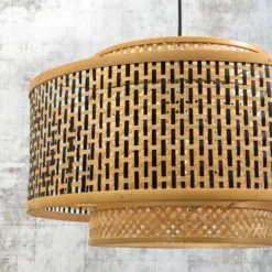 GOOD & MOJO Bhutan Hängeleuchte aus Bambus Ø 50 cm